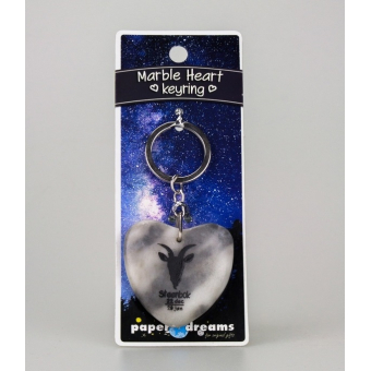 Sleutelhanger Steenbok Marble Heart 